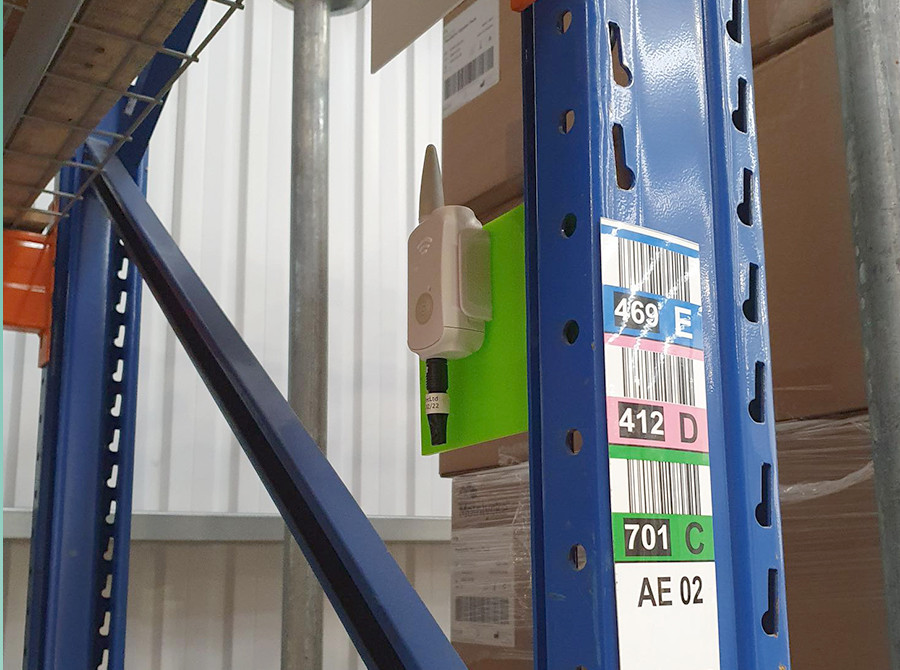 isatec-calibration device in place in a warehouse